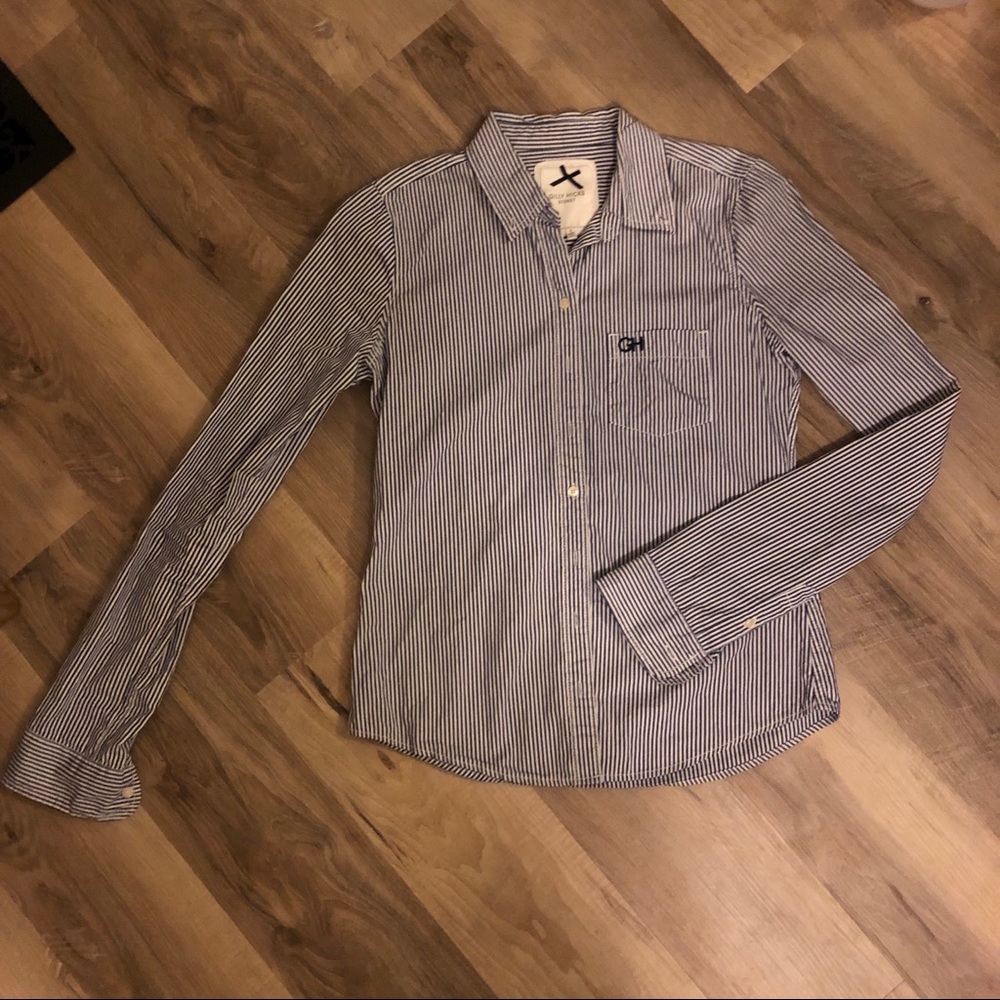 Gilly Hicks striped button down shirt